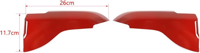 Door Armrest Panel Trim Cover Inner Door Handle Frame Sticker Compatible with Ford Mustang 2015-2025 Interior Accessories (Red)