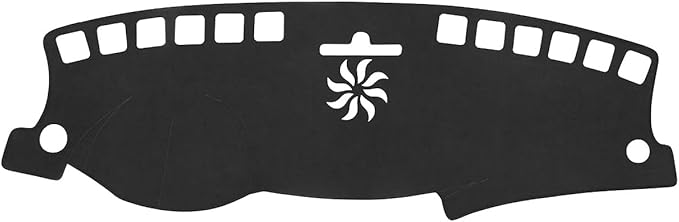 BIBLOZ Dash Cover Mat for Mercedes Benz 2017 2018 2019 GLE Model GLE300d GLE350 GLE400 GLE550e GLE43 GLE63 Accessories Black Flannel Interior Trim Car Dashboard UV Sun Protection