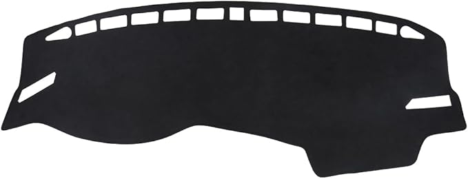 BIBLOZ Dash Cover for Volkswagen Jetta 2019 2020 2021 2022 2023 2024 Accessories Black Flannel Dashboard Cover Mat Car Dashboard UV Sun