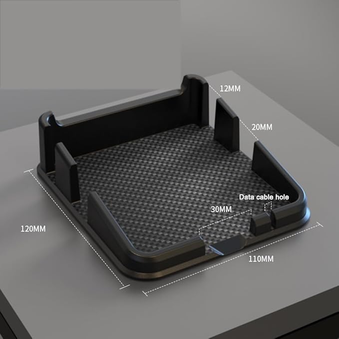 Tumecos Car Non-Slip Mat,Dashboard Mat for Car Dashboard Accessories,Dash Cell Phone Mount,Can Hold Cell Phone, Keys, Sunglasses