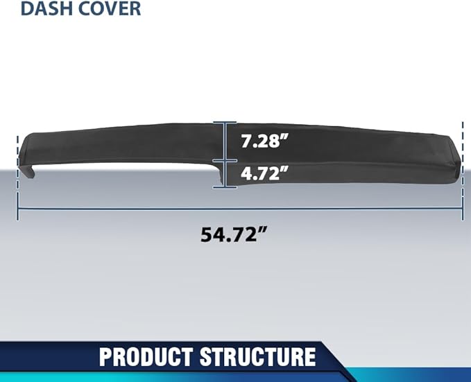 PIT66 Dash Bezel Cover Dashboard Black Compatible with Buick Apollo/Olds Omega 1972-1974 Fit Chevy Chevy II/Chevy Nova 1969-1974 Fit Pontiac Ventura 1971-1974 Instrument Panel