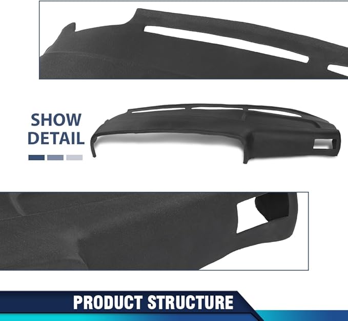 PIT66 Dash Cover Dashboard Panel Compatible with Toyota 4Runner Pickup 1989 1990 1991 1992 1993 1994 1995 Black