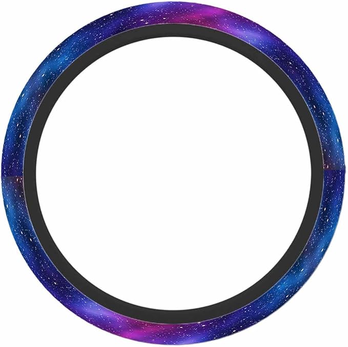 Starry Sky Car Steering Wheel Cover Starry Space Steering Wheel Cover Car Decor Suitable for Most Vehicles Including Trucks and SUV