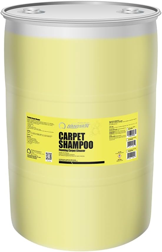 Nanoskin CARPET SHAMPOO Concentrated Foaming Carpet Cleaner 30 gallon - Dilutable Up to 19:1, Wet/Dry Soil Release, Anti-Resoiling, Pet Stain Remover, Safe for Stain Resist Carpet, Home&Commercial Use