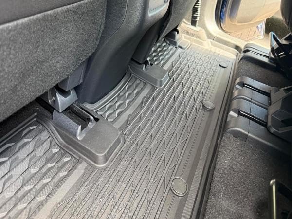 3W Floor Mats for Nissan Pathfinder 2022 2023 2024 2025 (Only fit 8 Passenger Models), 3 Rows,TPE All Weather Protection Car Floor Liners Accessory,Black