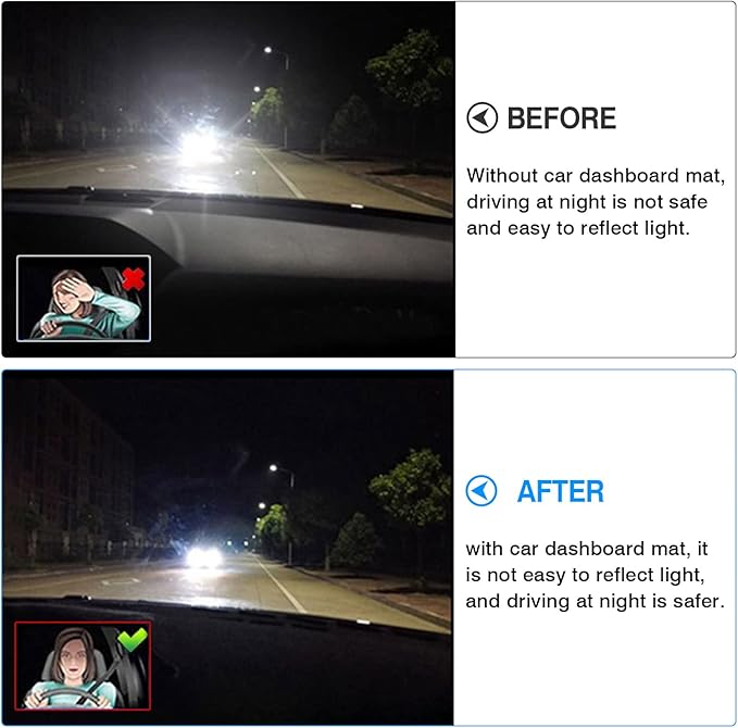 Autorder Dashboard Cover Mat for 2019-2025 Honda Passport Accessories Dash Cover Flannel Dash Mat Sunshade Glare UV Rays Protector