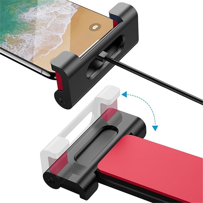 360Adjustable iPad Car Tablet Holder - Back Seat for Kids & Adults, Compatible with 4.7-12.9in Devices (iPhone, iPad, Switch), Road Trip Essentials (Black)