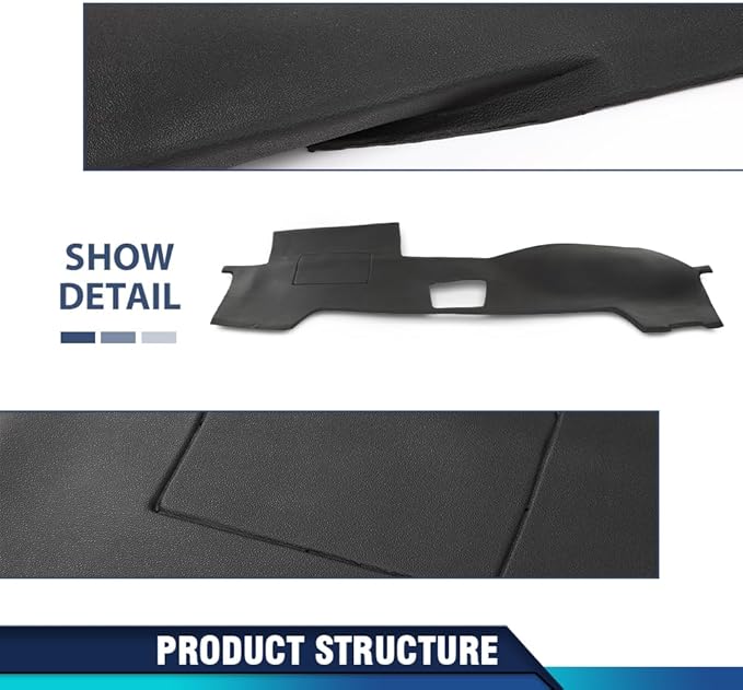 PIT66 Dash Bezel Cover Compatible with Toyota 4Runner 2003-2009 Black Plastic Dashboard Instrument Panel