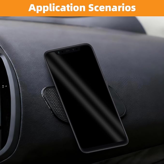 5 Pcs Car Dashboard Non Slip Mat Diamond Multi-Function Anti-Slip Adhesive Car Mats Suitable for Phones, Keys, Sunglasses, GPS Devices, and Coins Includes Interior Decoration Small Roast Duck