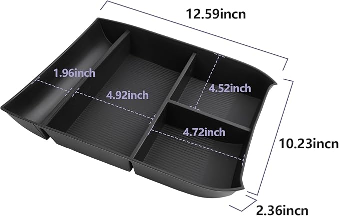 2025 Palisade Organizer for 2020 2021 2022 2023 2024 2025 Hyundai Palisade SE/SEL/XRT/Limited/Calligraphy Center Console Organizer Under Armrest Organizer Insert Tray 2025 Palisade Accessories 2PCS