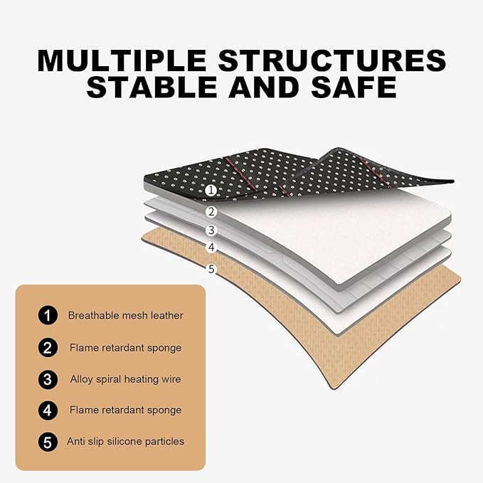 Dyale Car Seat Covers, Leather Car Seat Cushion for Winter, Universal Fit for Most Cars, SUVs & Trucks (Black)