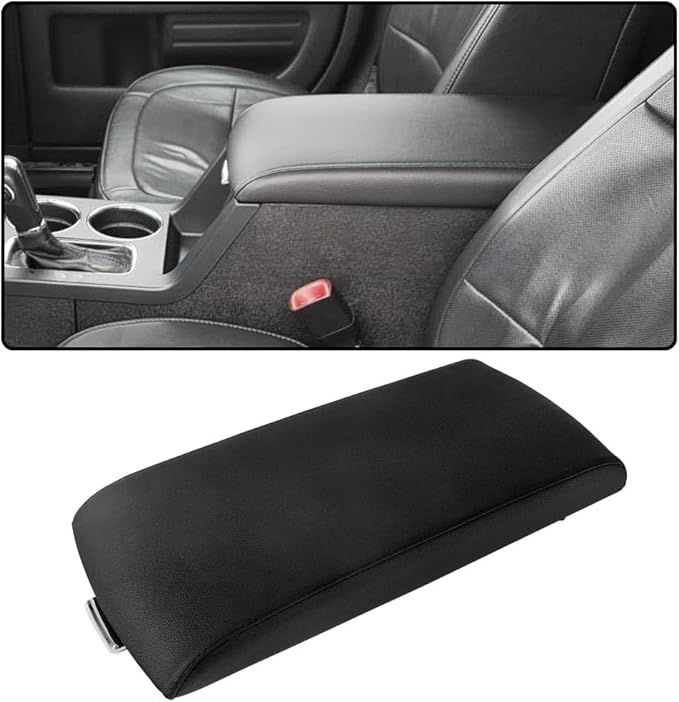 PIT66 Center Console LID, Compatible with Ford Flex 2013-2017, Armrest Cover, Black EA8Z7406024AB DA8Z7406024AC