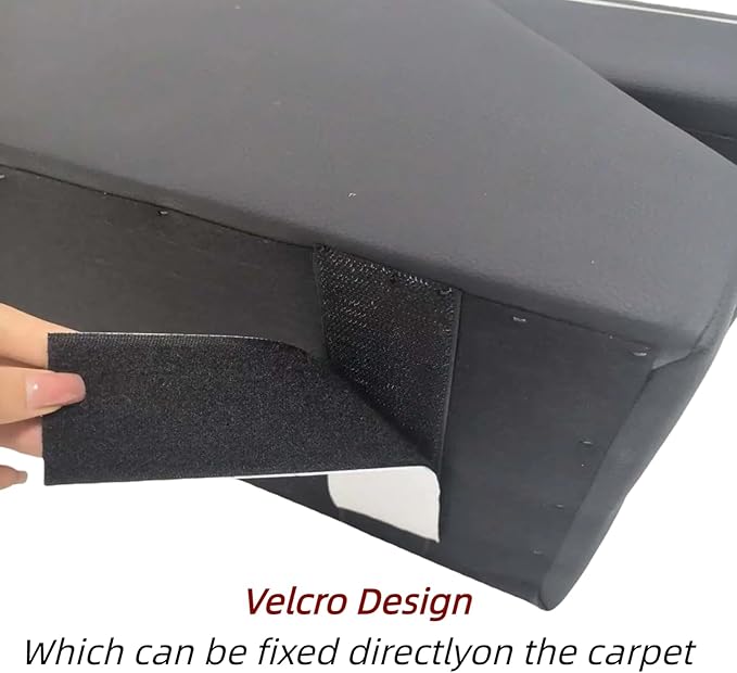 Universal Center Console Between Seat for Minivans, SUVs, Middle Van Console Floor Console Organizer Storage Box (with Sliding Lid Design)