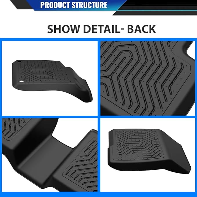 DOTCOM TPE Floor Mats Fit Honda Accord Sedan 2018 2019 2020 2021 2022 Floor Liners,All Weather Custom Fit Protection 1st & 2nd Row Truck Mats Cargo Liner Accessories,alfombras para carro 3PCS
