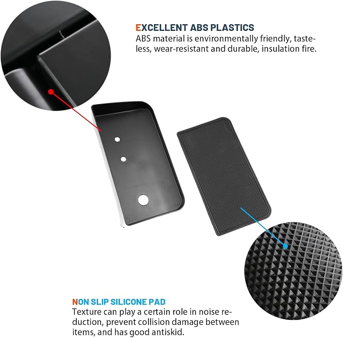 2025 RAV4 Behind Screen Organizer for 2025 Toyota RAV4 Accessories Dash Storage Tray with ETC Magnetic Tissue Box Compatible with 2019 2020 2021 2022 2023 2024 2025 Toyota RAV4