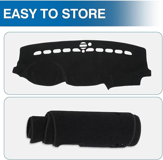 KUST Car Dash Cover for 2011-2020 2021 Jeep Grand Cherokee (NOT for Jeep Cherokee & Grand Cherokee L) Non-Slip Dashboard Cover Polyester Interior for Grand Cherokee Accessories No Glare Black