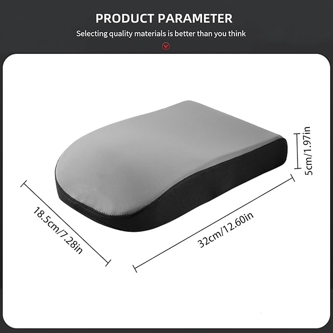 Upgrade Car Console Armrest Pad,Car Armrest Cushion with Comfortable Memory Foam,Premium Material Car Armrest Cover,Universal Car Center Console Pillow,Car Accessories(Black1)