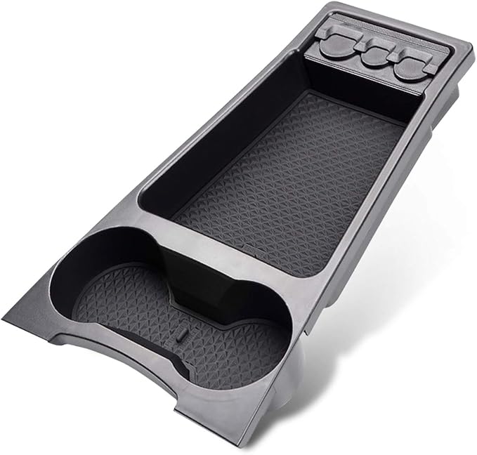 LUWU Prius XW30 Low Center Console Organizer for 2010 2011 2012 2013 2014 2015 Prius Accessories Armrest Console Storage Box Glove Organizer Tray ABS Material (Black)