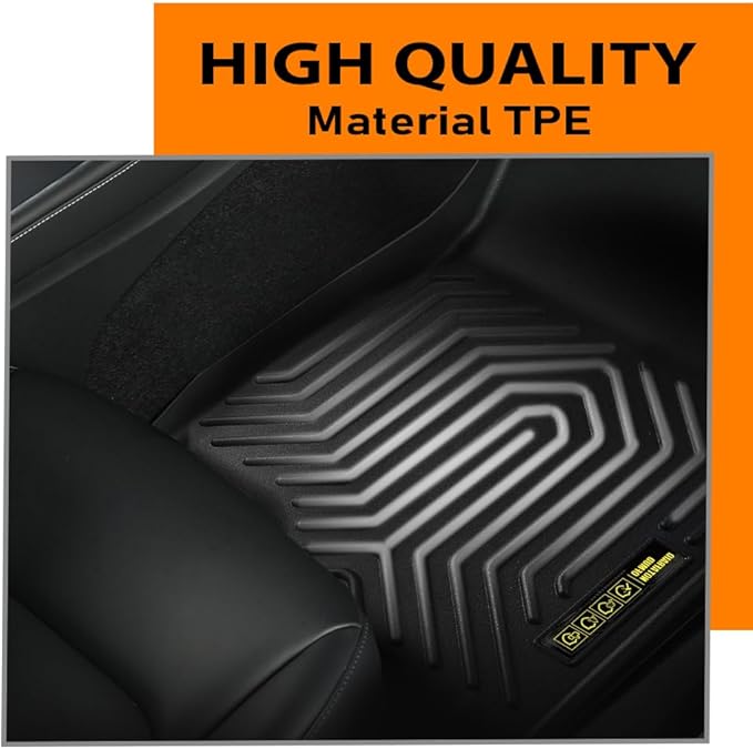 ANDPLAY TPE Floor Mats Liners Compatible with Honda CRV 2023 2024 2025 (Include Hybird) All Weather Protection Black Floor Liners alfombras para carro