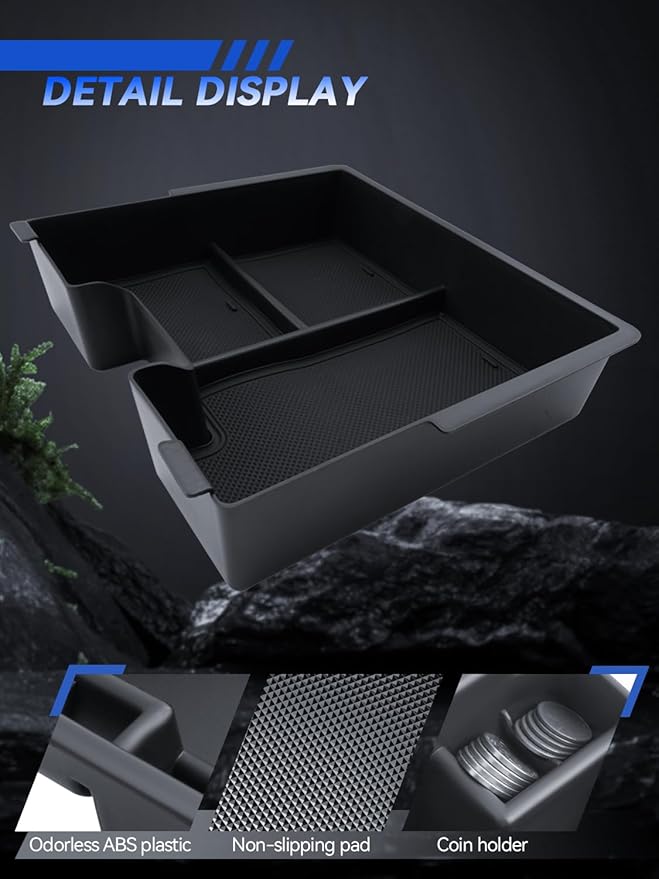 2 Layer for Crosstrek Center Console Organizer 2024 2025 Crosstrek (Premium/Sport/Limited/Wilderness)& 2024 Impreza Accessories Armrest Tray Middle Storage Box Insert Container