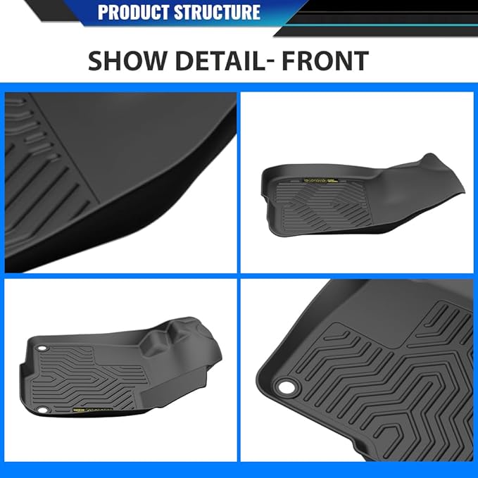 DOTCOM TPE Floor Mats Compatible with Honda CR-V 2017-2022/CR-V Hybrid 2017-2022 Floor Liners, All Weather Protection 1st & 2nd Row Truck Mats Cargo Liner Accessories,alfombras para carro 3PCS