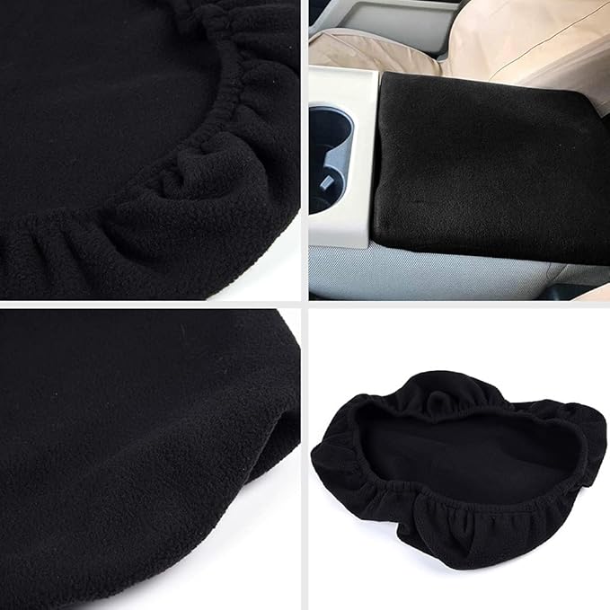 PIT66 Center Armrest Console Lid Cover, Compatible with Ford F150 F250 2014-2023 Black