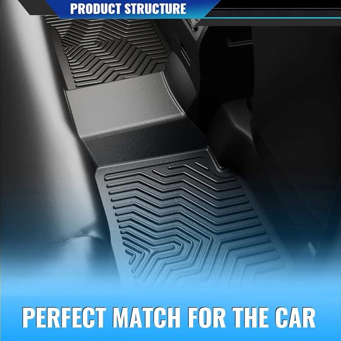 DOTCOM TPE Floor Mats Fit Kia Telluride 2020-2025, Only Fit w/ 2nd Row Bucket Seat,All Weather Protection 1st & 2nd & 3rd Row Truck Mats Cargo Liner Accessories,alfombras para carro 4PCS