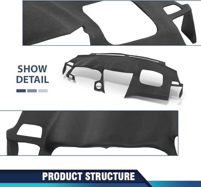 PIT66 Dash Bezel Cover Dashboard Panel Compatible with LX RX330 2004-2006/ LX RX350 2007-2009/ LX RX400h 2006-2008 Black