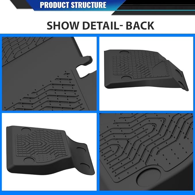 DOTCOM TPE Floor Mats Fit Chevy Cruze 2017, All Weather Custom Fit Full Cover Protection 1st & 2nd Row Truck Mats Cargo Liner Accessories,alfombras para carro 3PCS