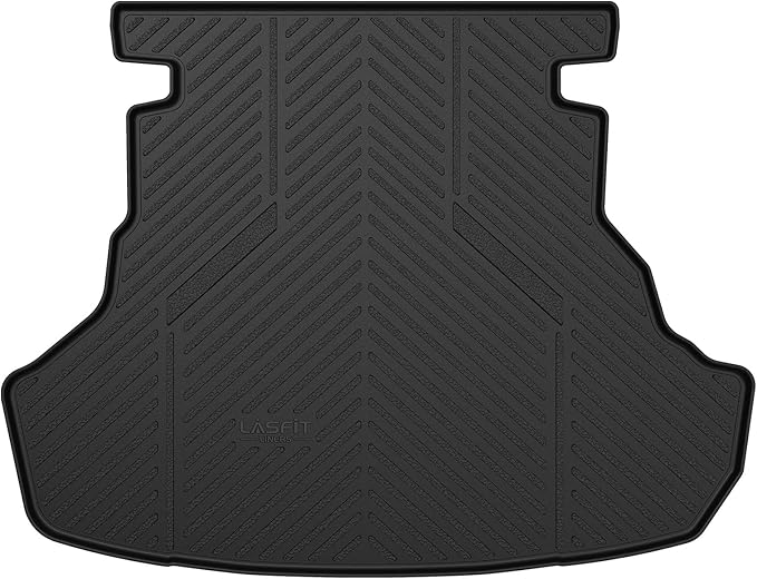 LASFIT Trunk Mat for Toyota Camry 2017 2016 2015 2014 2013 2012 (Not Fit Hybrid), Custom Fit TPE All Weather Cargo Mat for Camry 2012-2017 Trunk Liner Rear Cargo Liner, Black