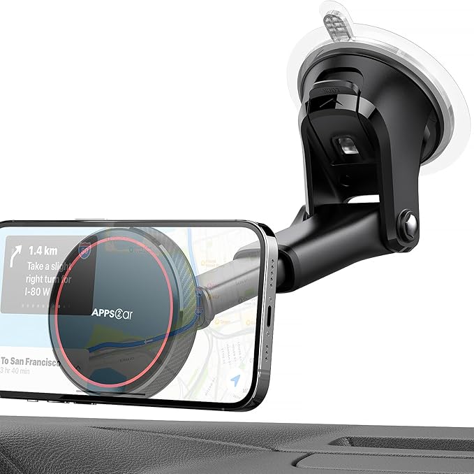 APPS2Car Compatible for MagSafe Car Mount - Designed for iPhone 17/16/15/14/13/12 MagSafe Case