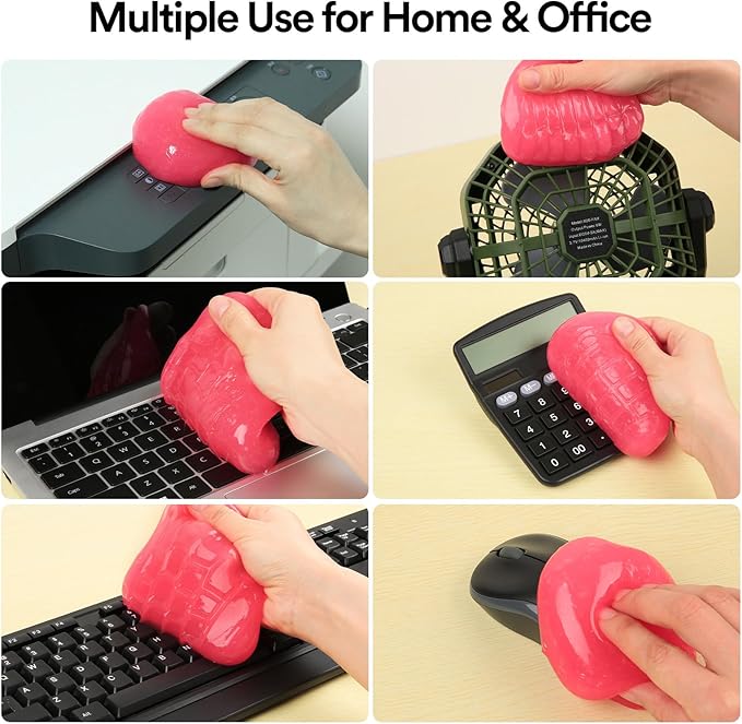 PULIDIKI Car Cleaning Gel for Car Detailing Kits Car Putty Auto Detailing Tools Car Interior Cleaner Car Cleaning Slime Car Accessories Blue Pink Stocking Stuffers for Women Men Teens Adults (2Pack)