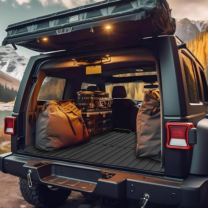 Nilight Cargo Mats for Tesla Model Y 5 Seat 2020 2021 2022 2023 2024 2025 All Weather Protection Heavy Duty Cargo Liners