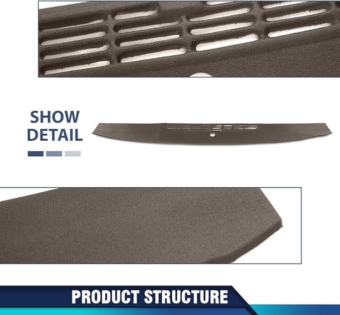 PIT66 Dash Panel Defrost Vent Dashboard, Compatible with Chevy Tahoe Avalanche Suburban & GMC Yukon/XL/Denal & Cadillac Escalade 2007-2014, Fit Chevy Silverado GMC Sierra 2007-2013 Brown