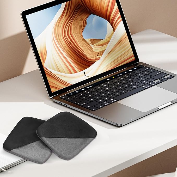 2Pcs Car Screen Cleaner, 4in Microfiber Auto Dashboard Touch Screen Wipes Cleaner for LCD Display, Foldable Square Cloth Cleaning Pad, Interior Car Protector Accessories