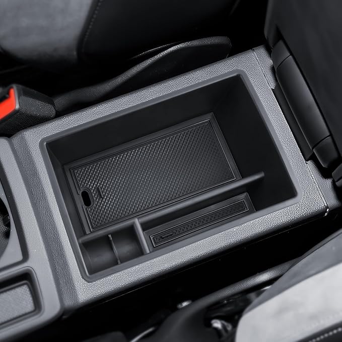 for Audi Q3 Center Console Organizer 2019 2020 2021 2022 2023 2024 Audi Q3 Accessories Armrest Tray Middle Storage Box Insert Container Durable ABS Plastic