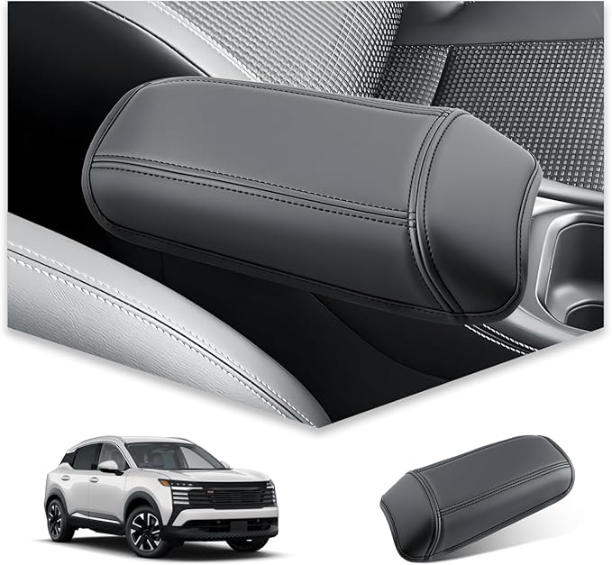 BIBIBO for 2025 Nissan Kicks Center Console Cover for 2025 Nissan Kicks S/SV/SR Arm Rest Cover 2025 Nissan Kicks Interior Accessories 2025 Nissan Kicks Armrest (A)
