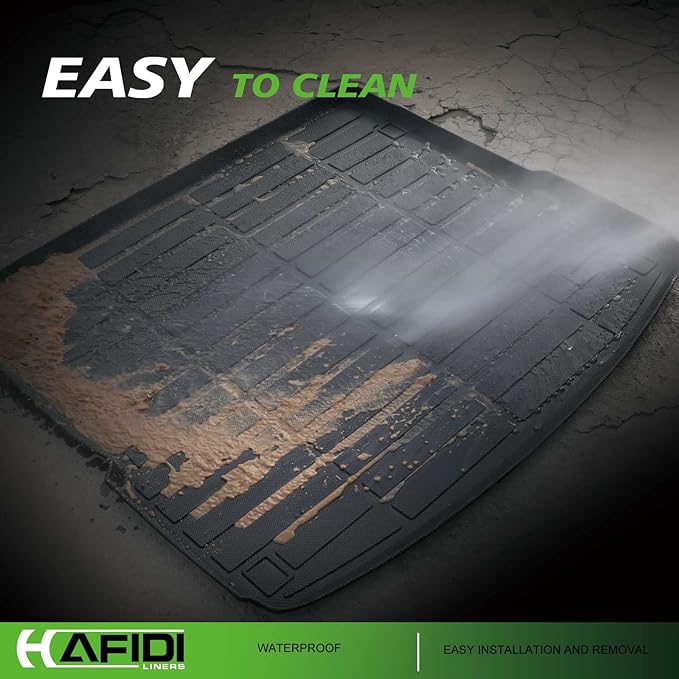 Floor Mats & Cargo Liner Set Fit for Acura ILX 2013-2022 All Weather Protection TPE Anti-Slip Automotive Full Set Floor Liners Custom Acura ILX Accessories - Black