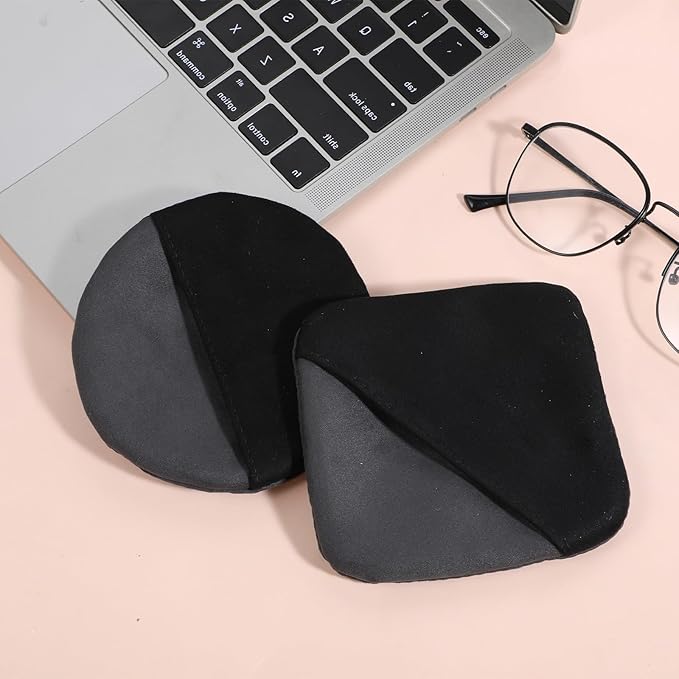 2Pcs Car Touch Screen Cleaner Cloth,4.2"×4.2" Square Microfiber Car Screen Cleaner,Black Auto Screen Cleaning Pad Car Interior Cleaner Wipes for Vehicle Dashboard LCD Display