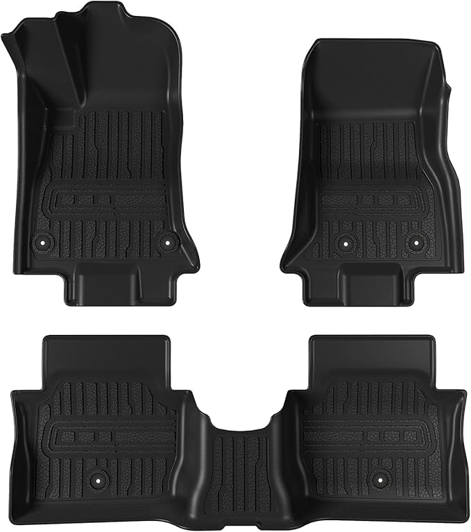 TripleAliners All-Weather Mats Compatible with 2025 2024 Dodge Charger EV Accessories Floor Liners Trunk Cover Custom Fit TPE Heavy-Duty Liners (Floor Mats)