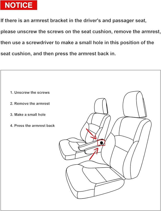 Tomatoman Car Front Seat Covers Compatible with Toyota Rav4 Camry Corolla Tacoma 4runner Highlander Yaris Avalon Crown Chr Matrix Venza Hyundai Elantra Tucson Sonata(2PCS Front/Black-Red)