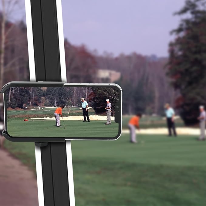 UYODM Upgraded Magnetic Phone Holder Mount for Golf Cart EZGO/Club Car/Yamaha, Aluminum Alloy Phone Mount, Ultra Strength 6*N52 Magnets, Universal All 4.7-7.2inch iPhone 13/12/11 Pro Max/Galaxy