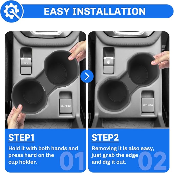 SXCY for 2025 Subaru Forester Cup Holder Insert 2025 Forester Accessories TPE Cup Holder Limiter for 2025 Forester Console Cup Holder Adapter Non-Slip Drink Stopper Drink Stabilizer