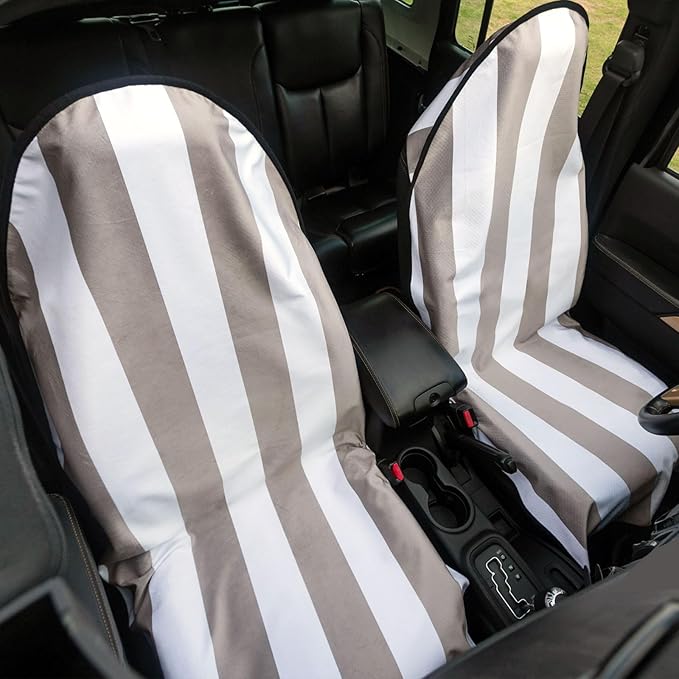 Universal Waterproof Car Seat Covers- Auto Cars Seat Cushion for Sedan SUV Truck Front Seats - Anti Slip Bucket Seats Protector Suit for Athletic Workouts Swimming Running Boxing Yoga Biking