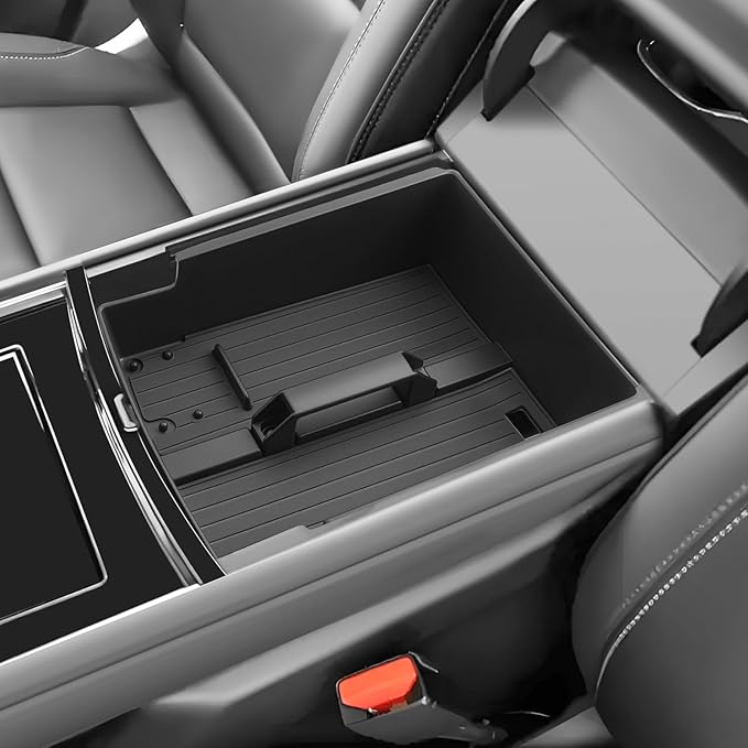 SKTU for 2024 2025 2026 Chevy Traverse Center Console Organizer 2024 2025 2026 Traverse (LS/LT/Z71/High Country/RS) Console Tray 2024 2025 2026 Chevy Traverse Accessories with Sunglasses Holder