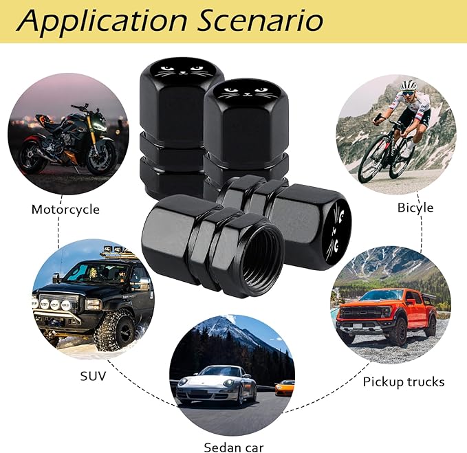 Tire Valve Stem Caps (Cat)