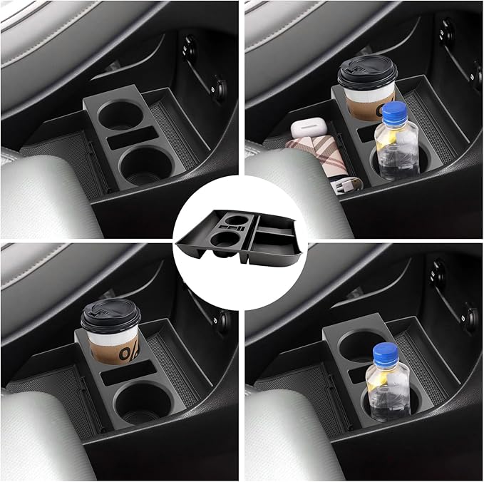 2025 Palisade Lower Organizer Tray for 2020 2021 2022 2023 2024 2025 Hyundai Palisade SE/SEL/XRT/Limited/Calligraphy Under Armrest Organizer Insert Storage Tray w/Cup Holder 2025 Palisade Accessories