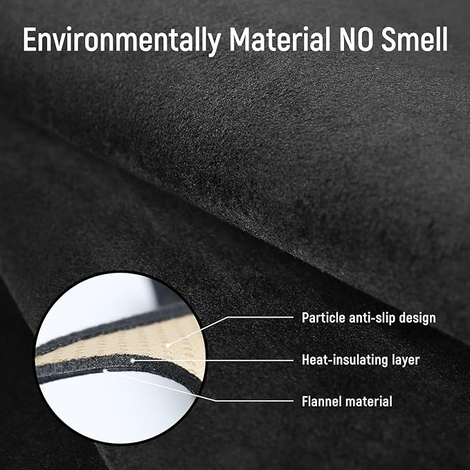 ZZEQYG Dash Cover for Ford Escape 2014 2015 2016 2017 2018 2019 (Large Display) Accessories Flannel Dashboard Cover Dash Mat Center Console Cover Sunshield Protector Pad