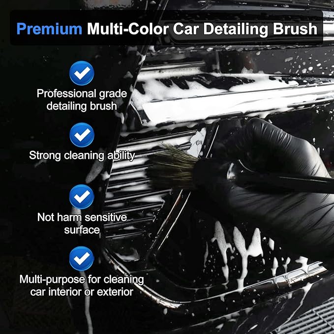 10PCS Car Detailing Cleaning Kit Interior Cleaner, Car Detailing Brushes, Car Duster, Car Cleaning Gel, Microfiber Cleaning Cloth, Car Accessories Essentials Supplies Tools for Auto,Truck, Interior