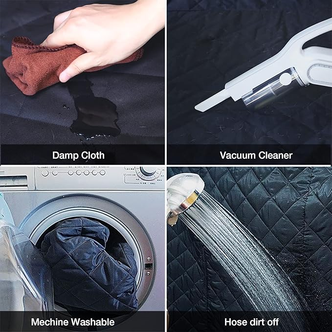 iBuddy Truck Seat Cover for Dogs Waterproof 900D Soft Back Seat Cover for Crew Cab Protects Vehicle from Dog Hair, Scratches, Dirt Durable Rear Seat Cover for Pickup Truck F150 F250 Ram GMC 1500 2500